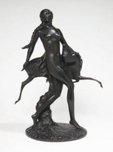 BRONSHORST Marcel Louis 1900-1900,Femme à l'antilope,Camard & Associés FR 2010-06-09
