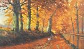 BRONZ G 1900-1900,A wooded landscape,John Nicholson GB 2013-02-07