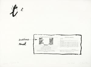 BROODTHAERS Marcel 1924-1976,La faute d'orthographe (Mea culpa),1964,De Vuyst BE 2024-03-02