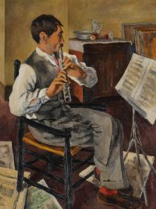 BROOK Alexander 1898-1980,George Biddle Playing the Flute,Sotheby's GB 2024-03-05