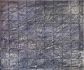 BROOKBANKS Glenys 1948,Perforated Panel Tempera 1,1996,International Art Centre NZ 2021-02-24