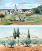 BROOKE FARRAR Charles 1899-1979,View of Sonchamp, France,Woolley & Wallis GB 2022-05-31