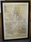 Brooke Greaves R.B,Isometric projection of St Paul's Cathedr,20th century,Tooveys Auction 2018-02-21