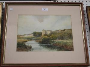 BROOKE Stewart,Arundel Castle from the River,Tooveys Auction GB 2018-01-24