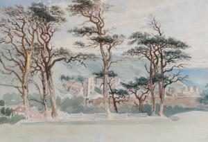 BROOKE William Henry 1772-1860,view toward Alls Saints Church Hastings,Burstow and Hewett 2023-01-25