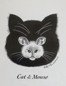 BROOKES Peter 1943,Cat and mouse,Gorringes GB 2023-01-16