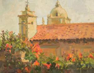 BROOKS ABBOTT Meredith 1938,Carmel Mission,1994,O'Gallerie US 2023-08-14