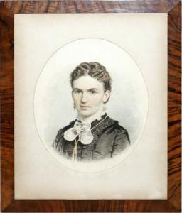 BROOKS Alden Finney 1840-1932,PORTRAIT OF A LADY,1876,Joseph DuMouchelle US 2007-04-13