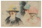 BROOKS Alexander 1900-1900,Three Ladies,1925,Brunk Auctions US 2012-09-15