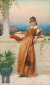 BROOKS Frank 1854-1937,Grecian girl on a terrace,1893,Fieldings Auctioneers Limited GB 2019-03-02