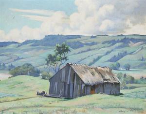 BROOKS Henry Howard 1898-1981,Barn in a Summer Landscape,Trinity Fine Arts, LLC US 2009-10-17
