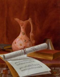 BROOKS Nicholas Alden 1840-1904,Still Life with Pink Ewer and Sheet Music,William Doyle 2022-05-04