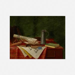 BROOKS Nicholas Alden 1840-1904,Tabletop Still Life,1891,Rago Arts and Auction Center US 2021-11-12