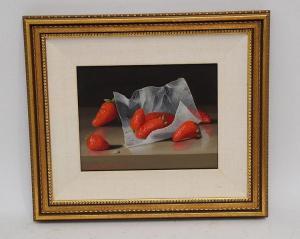 BROOKS RANDOLPH 1900-1900,Still life strawberries,1968,Hood Bill & Sons US 2018-06-19