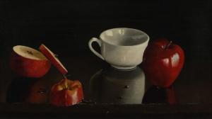 BROOKS RANDOLPH 1900-1900,Still life with apples and mug,1959,John Moran Auctioneers US 2017-05-23