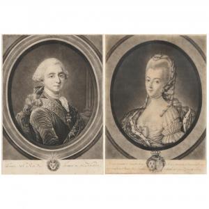 BROOKSHAW Richard 1736-1800,Louis XVI and Marie Antoinette (Pair of Port,18th century,Leland Little 2021-07-15