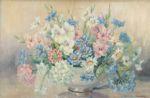 BROOM Marion L. 1878-1962,Still life with abowl of flowers,Dreweatt-Neate GB 2004-01-28