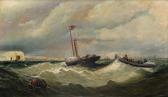 BROOME OF RAMSGATE William 1832-1892,A lifeboat under tow in heavy seas off the ea,Woolley & Wallis 2017-09-12
