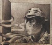 BROOTA Rameshwar 1941,Untitled - ````UNIDENTIFIED SOLDIER````,1990,Osian's IN 2009-10-30