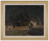 BROSE Mabel Elizabeth 1875,Evening Scene,1909,Brunk Auctions US 2012-11-10