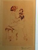brosig franz 1897-1980,Sitzende Frau mit einer asiatischen Puppe in den Händen,Mette DE 2009-09-02