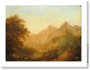 BROSSARD A,Mountainous landscape with travellers.,Bernaerts BE 2008-09-15