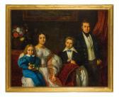 BROSSARD Andre Guillaume Etienne,Ritratto di famiglia,1834,Wannenes Art Auctions 2021-03-18