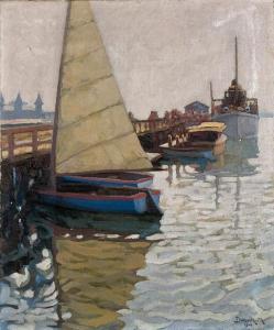 BROSSEK M 1900-1900,Barche in porto,1940,Christie's GB 1999-05-25