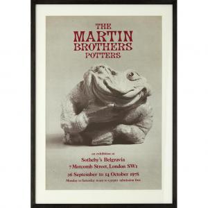 BROTHERS Martin,MARTIN BROTHERS EXHIBITION POSTER,1978,Lyon & Turnbull GB 2017-04-26