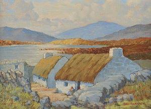 BROTHERSTON R,THATCHED COTTAGES, WEST OF IRELAND,Ross's Auctioneers and values IE 2016-11-09