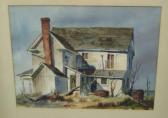 Brotherton Naomi 1920,Old white house in a field,Ivey-Selkirk Auctioneers US 2009-09-19