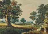 BROUGH Samuel,FIGURE & DOG BY A RIVER,Ross's Auctioneers and values IE 2015-10-07