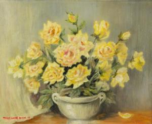 BROUGHTON BAILEY Molly 1900-1900,Yellow Roses,1961,888auctions CA 2017-02-02
