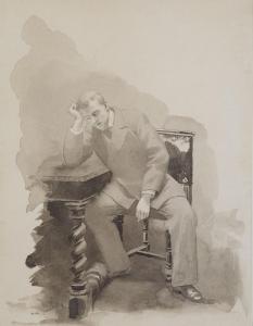 BROUILLET Pierre André 1857-1914,Projet pour "Fort comme la mort",Chayette et Cheval FR 2024-04-12