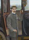 BROUILLET Pierre André 1857-1914,YOUNG MAN BY A CARRIAGE,1909,Sotheby's GB 2016-01-29