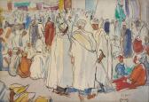 BROUTY Charles 1897-1984,Le marché oriental,Horta BE 2010-05-17
