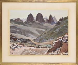 BROUTY Charles 1897-1984,Paysage de montagne,1956,Digard FR 2024-02-20
