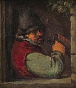 BROUWER Adriaen 1605-1638,A man at a window with a beer tankard,Woolley & Wallis GB 2018-03-07