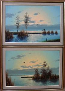 BROUWER Gerald,Lake scenes,Bellmans Fine Art Auctioneers GB 2017-03-04