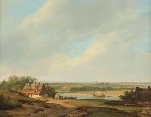 BROUWER Petrus Marius 1819-1886,Niederländische Landschaft,Von Zengen DE 2022-09-02