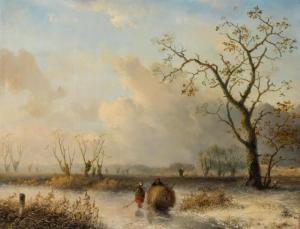 BROUWER Petrus Marius,Winter Landscape with Figures Skating on a Frozen ,William Doyle 2020-02-05