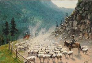 BROVAR Jakov Ivanovic 1864-1941,Shepherds im the Caucasus,Bruun Rasmussen DK 2022-02-21