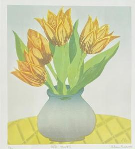 BROWN Aileen 1946,Red Tulips,Theodore Bruce AU 2023-08-21
