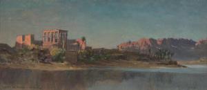 BROWN Alexander Kellock 1849-1922,The Temple of Philae on the Nile,Freeman US 2024-04-17