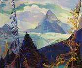 BROWN Annora 1899-1987,Clinging Clouds, Mt. Assiniboine,1950,Heffel CA 2011-11-26