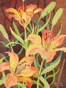 BROWN Annora 1899-1987,Untitled - Tiger Lilies,Levis CA 2024-03-09