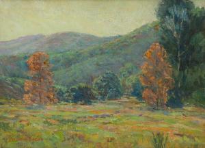 BROWN Benjamin Chambers,Trees in a rolling hills landscape,John Moran Auctioneers 2019-01-13