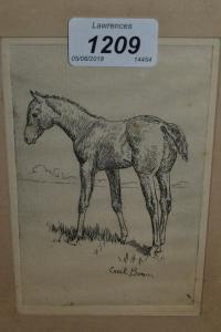 BROWN Cecil 1868-1926,ponies,20th Century,Lawrences of Bletchingley GB 2018-06-05