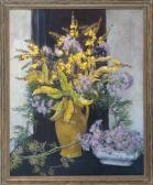 BROWN Clinton,Still life with hyacinths and forsythia,Eldred's US 2016-10-29