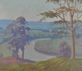 BROWN Clive,river landscapeHumberside,1930,Burstow and Hewett GB 2011-02-23